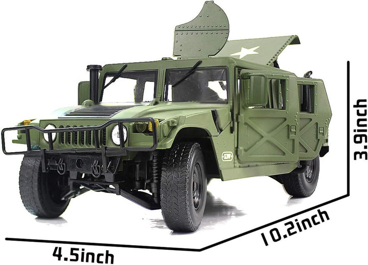 1/18 Scale Model Car Metal Diecast Military Armored Vehicle Battlefield Truck