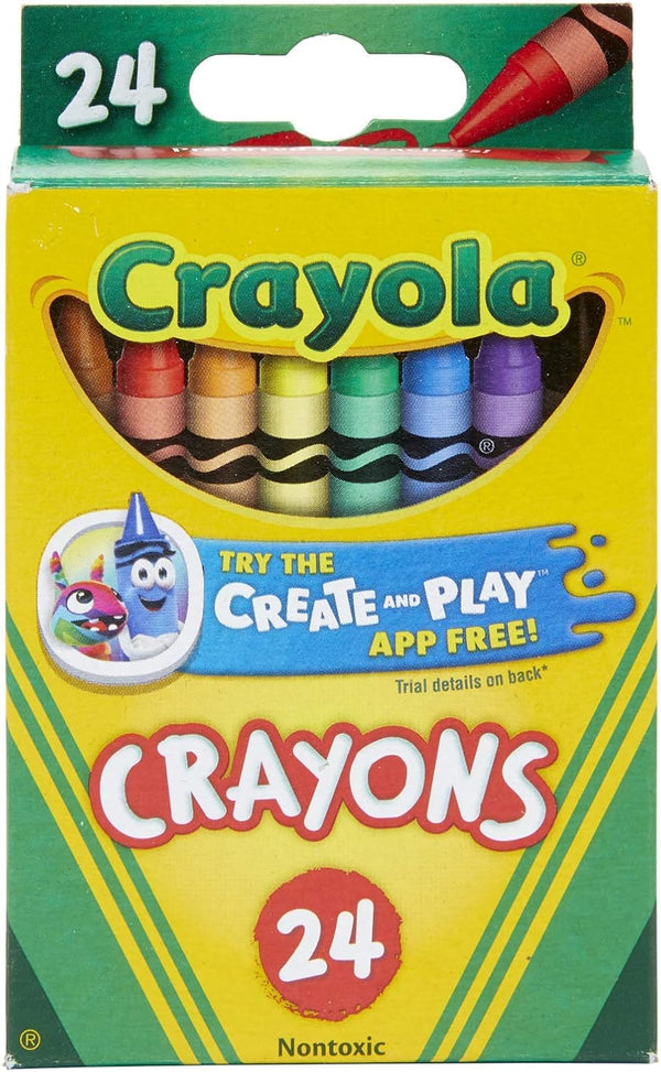 Crayons 24 Colors (Pack of 4)