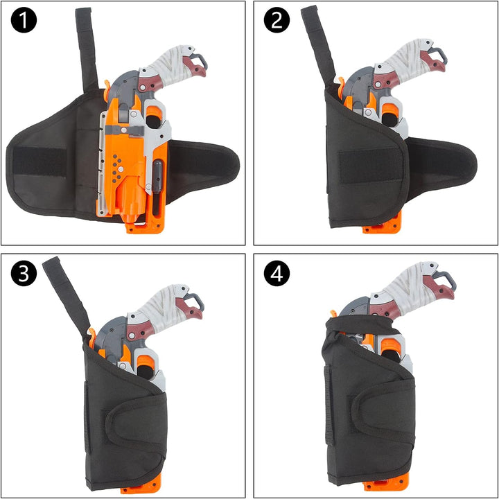 Simple Tactical Belt Waist-Bag Compatible for Nerf Mega Elite Series Blaster