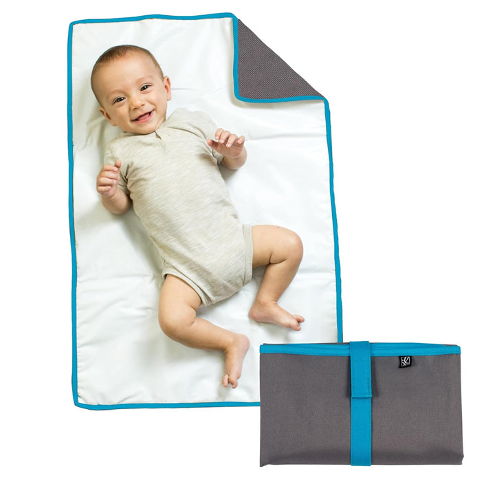 Full Body Portable Changing Pad for Babies - Diaper Changing Mat for Travel, Baby Accessory Essentials, Wipeable & Water-Resistant, Foldable & Compact, Fully Padded, Extra Large - Black