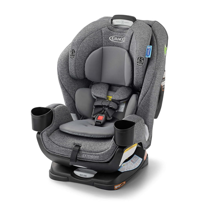Extend2Fit Convertible Baby Car Seat, Rear and Forward Facing, Adjustable Extension Panel for Extra Legroom, Gotham