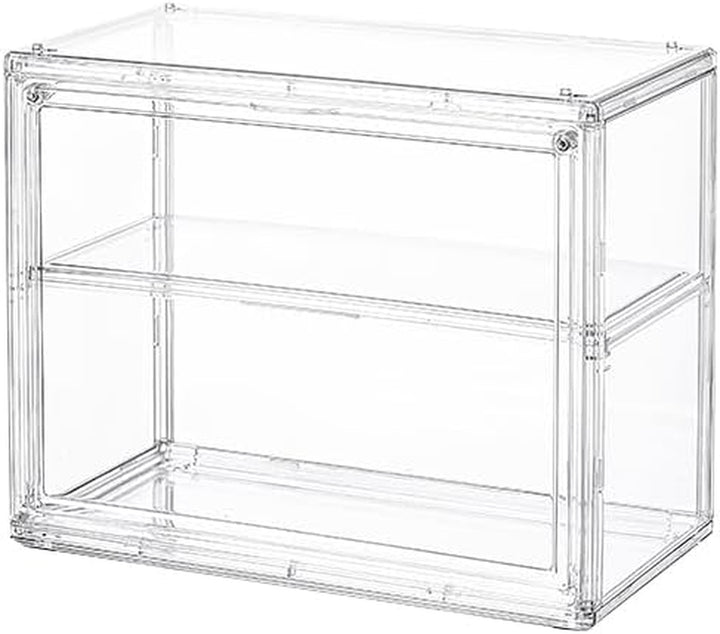 3 Tiers Clear Display Case for Figures, Acrylic Storage Organizers Box with Magnetic Door, Wall-Mounted Dustproof Showcase for Collectibles Action Figure