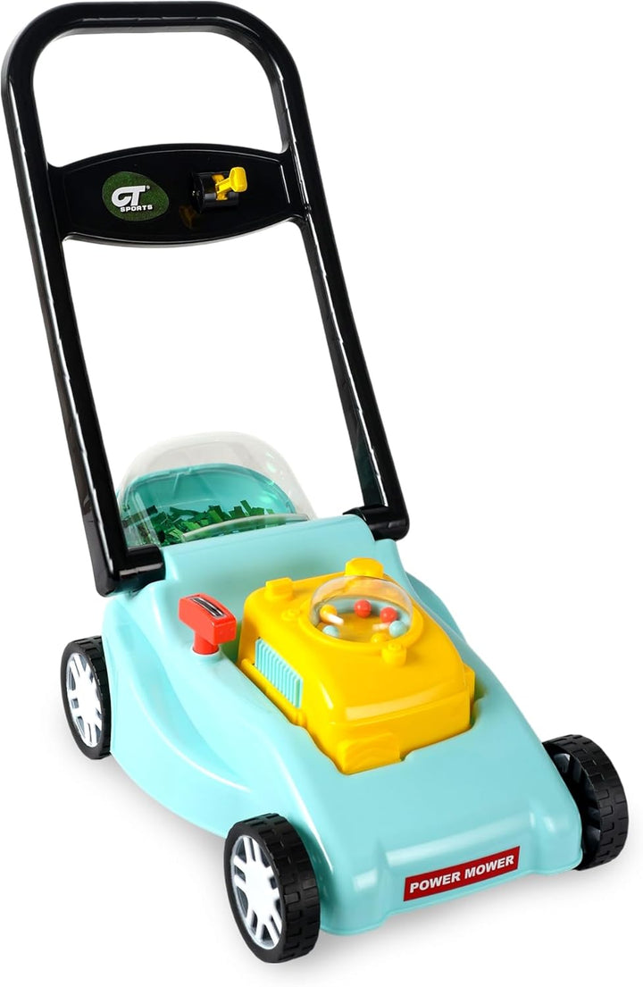 Kids Lawn Mower with Realistic Grass-Cutting Action and Sounds – No Batteries Required | Kid Lawn Mower, Fun Outdoor Push Toy and Gift for 3, 4, 5, 6, 7, 8 Year Old Boys and Girls (Black)