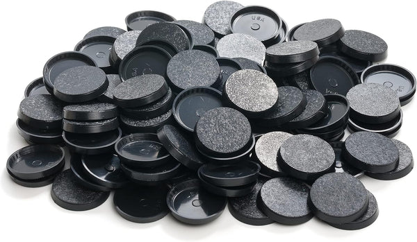25Mm Textured Plastic round Bases or 0.98Inch Wargames Table Top Games 120 Count