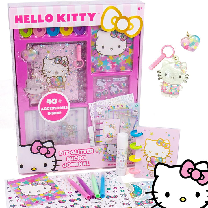 Hello Kitty All-In-One DIY , Design Your Own Scrapbook with over 250 Essentials, Great Hello Kitty Toys for Weekend Activity, Photo & Keepsake Album for Kids Ages 5, 6, 7, 8, 9, Small, Multicolor