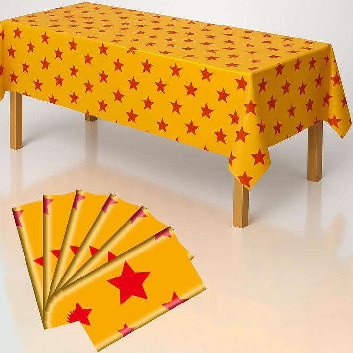 3-Pack Spider Theme Tablecloths - 54X108 Inch Disposable Plastic Table Covers for Birthday & Halloween Parties, Red & Blue Web Design Decorations for Little Ones, Adults, Indoor/Outdoor Event