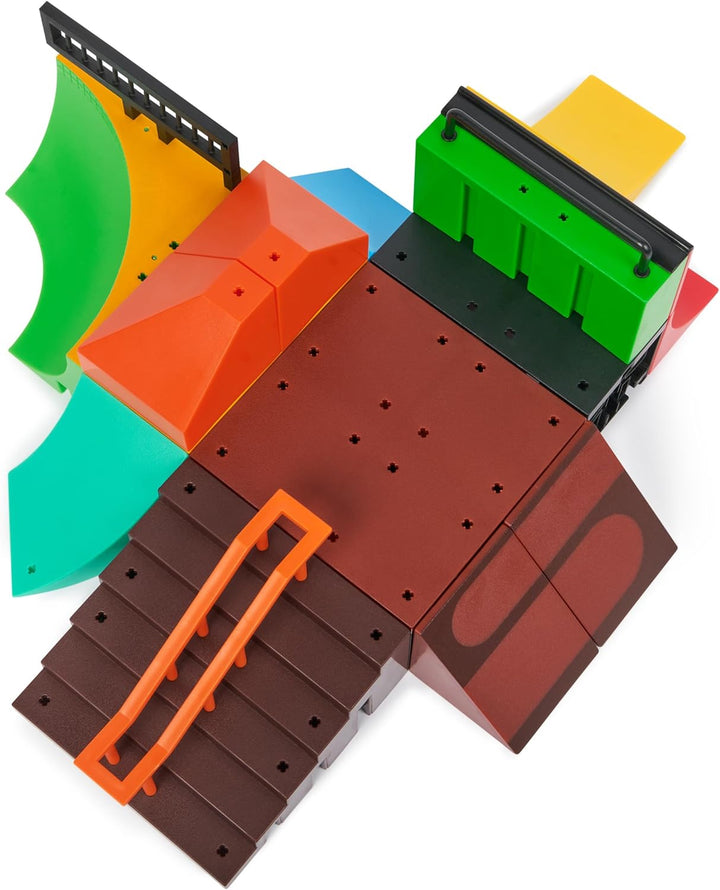 , Quarter Bowl Ruckus X-Connect Park Creator, Customizable and Buildable Ramp Set with Exclusive Fingerboard, Kids Toy for Ages 6 and Up