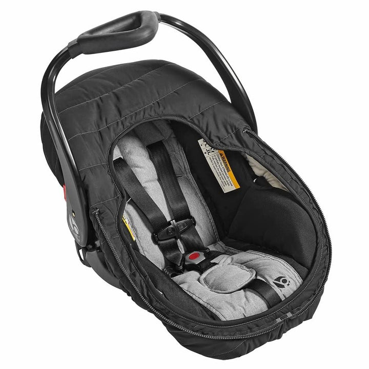 Winter Baby Car Seat Cover - Winter Car Seat Cover for Baby Seat or Stroller - Infant Car Seat Covers with Warm Sherpa Lining - Black