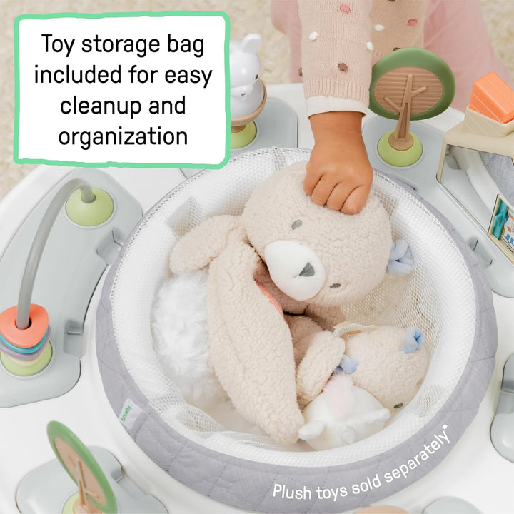 Spring & Sprout 2-In-1 Baby Activity Center Jumper and Table with Infant Toys - Ages 6 Months +, First Forest
