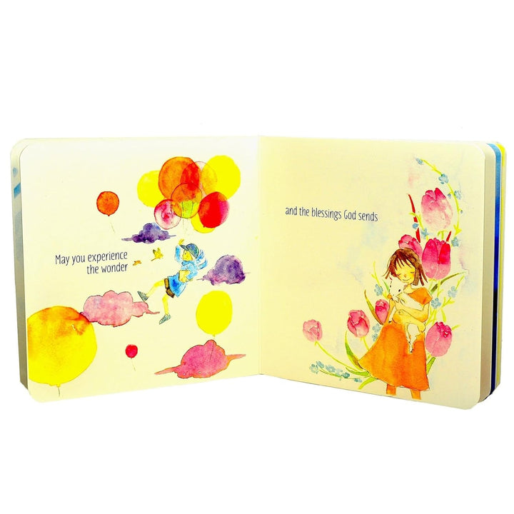 Catholic Baptism Set with Musical Prayer, Lamb & Baby’S First Prayer Book - 2-Pc White Presentation Box for Baptism Gifts for Boys