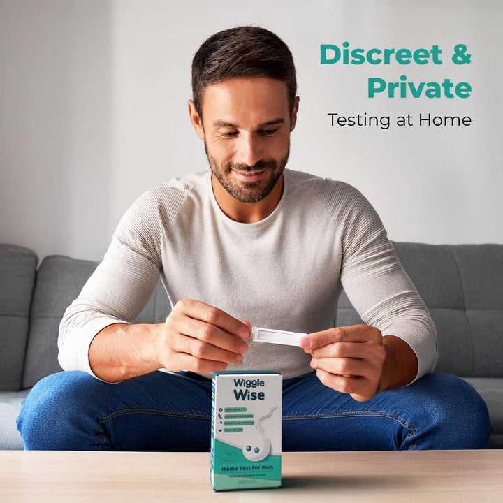 Fertility Test Kit for Men – Sperm Count Home Test Kit for Male Fertility – At-Home Semen Analysis Shows Normal or Low Sperm Count – Fast, Private, Easy to Use