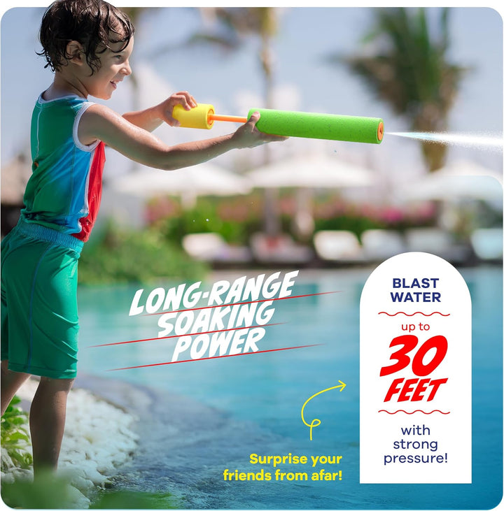 Water Guns for Kids - Outdoor Water Toys - Pool Toys for Kids Ages 4-8, 6-8, 8-10, 8-12 - Squirt Gun Blaster - Pool Games - Backyard Summer Party Activities - Kid Swim Toy for Girls, Boys, Teen - 3 Pk