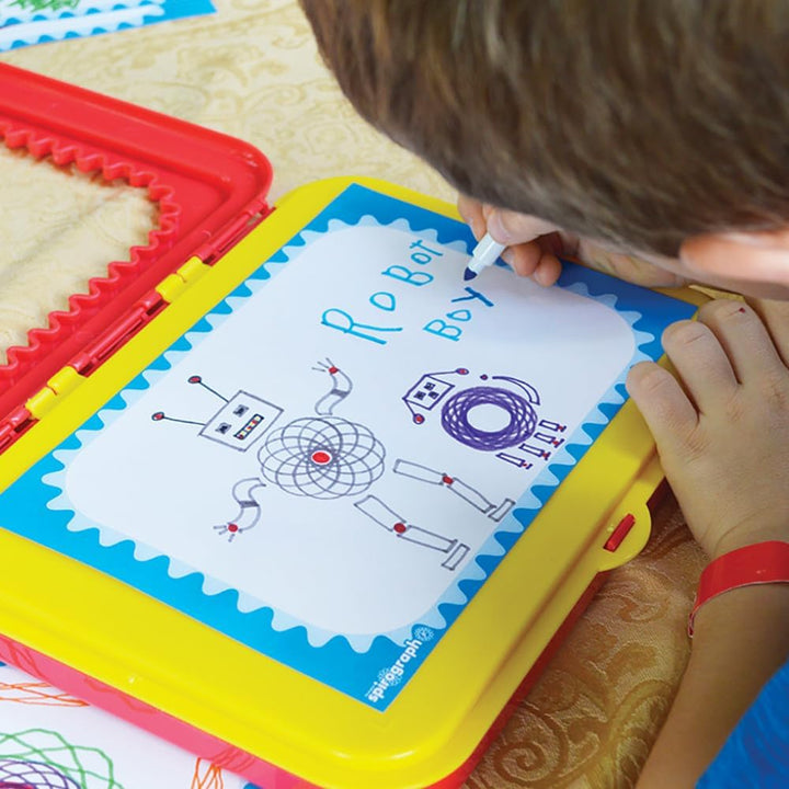 Jr. — Jumbo Sized Gears Classic Retro Toy for Spiral Drawing Art Design Toy Kit for Smaller Hands — for Kids Ages 3 and Up