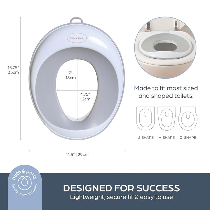 Non-Slip Potty Training Seat, Soft & Comfortable, Easy to Clean, Travel-Friendly, for Toddler Boys and Girls, Fits round & Oval Toilets