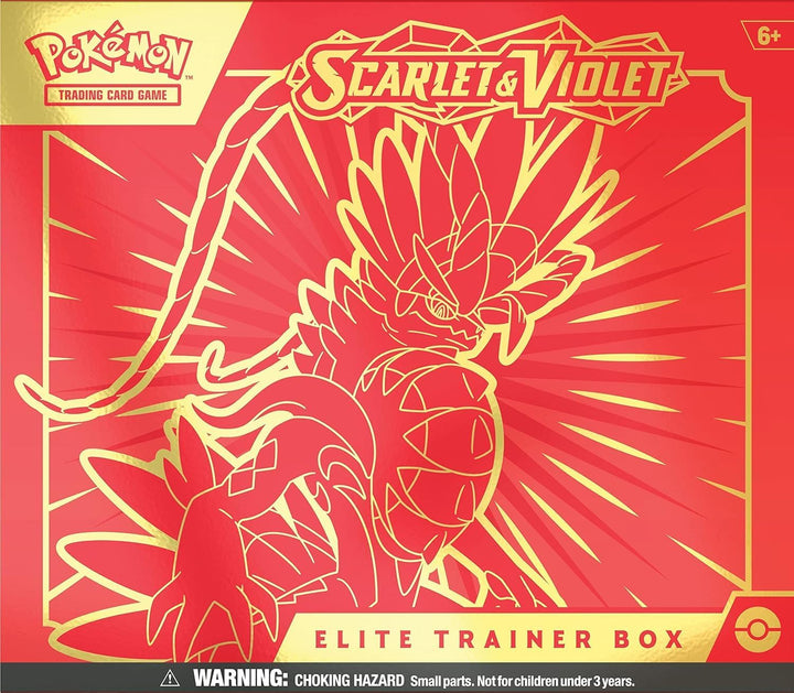 TCG: Scarlet & Violet Elite Trainer Box (Miraidon Purple or Koraidon Red, Random Color)