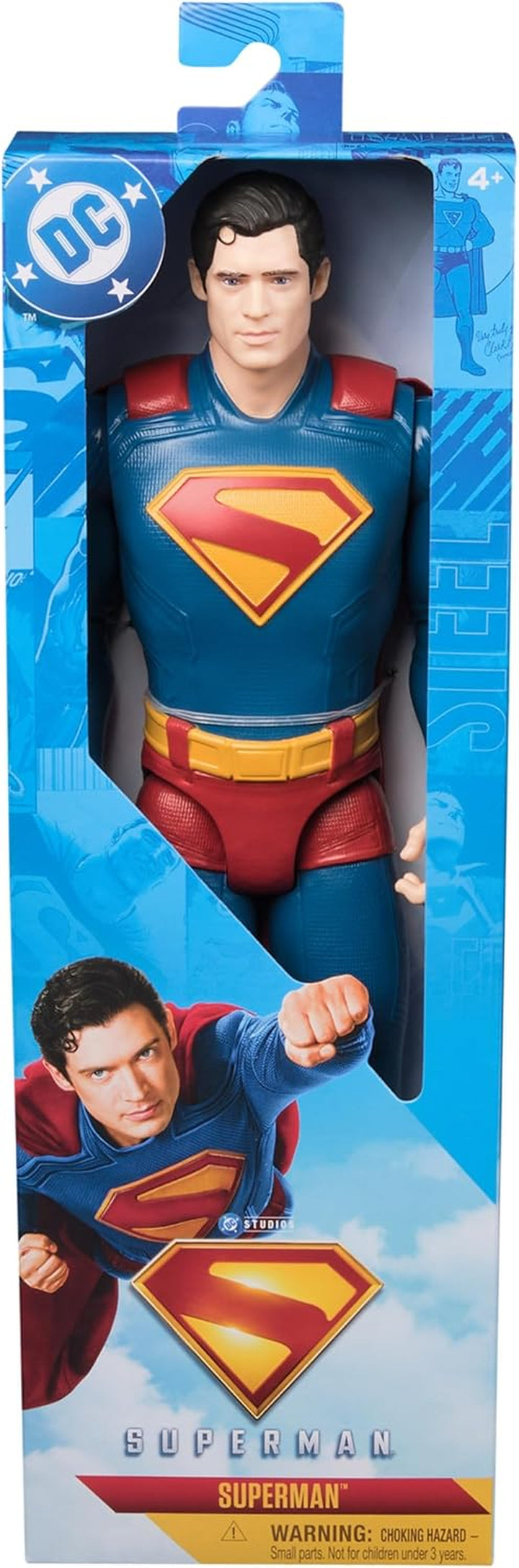 , Superman 12-Inch Superhero Action Figure, Kids Toys for Boys and Girls Pretend Play, for Ages 4 and Up