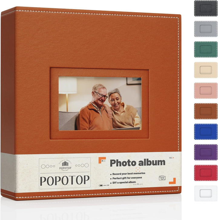 Photo Album 4X6 300 Pockets with Leather Hardcover Cover, Small Photo Album Holder Book with 50Pcs Pages for Family Travel Wedding Baby Gifts