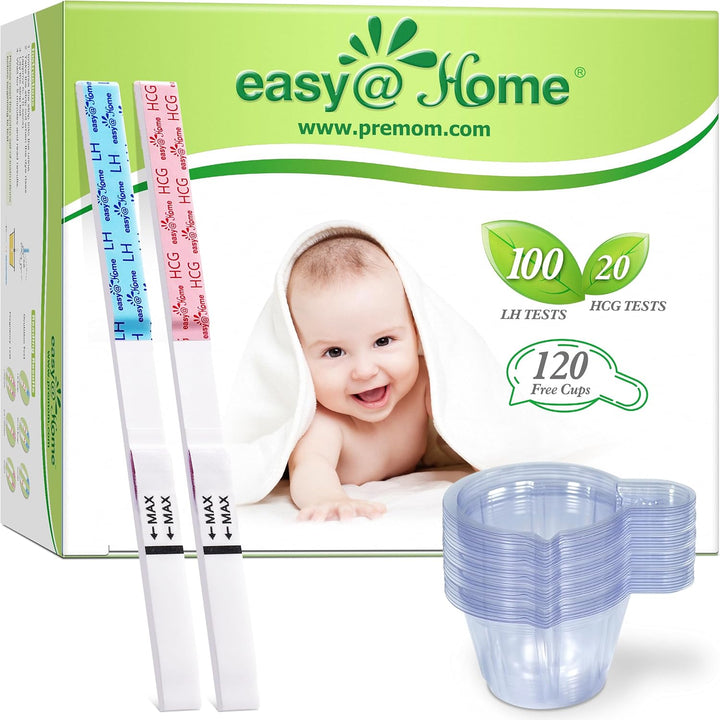 Ovulation Test Predictor Kit : Accurate Fertility Test for Women (Width of 5Mm), Fertility Monitor Test Strips, 50 LH Strips with 50 Urine Cups