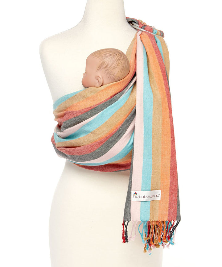 Ring Sling Baby Carrier for Infants and Toddlers - Beautiful, 100% Soft Cotton Baby Wraps Carrier for Babies 8-35 Lbs - Perfect Baby Shower Gifts Moms and Dads - Nursing Cover (Midnight)