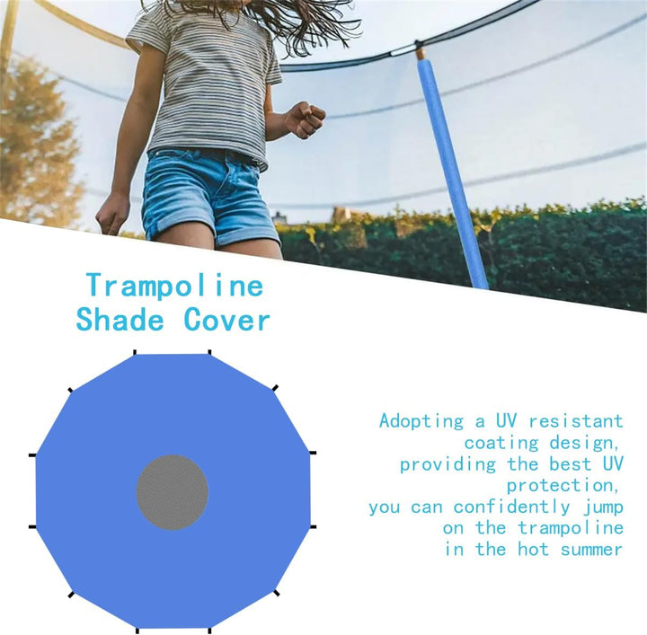 Trampoline Sun Shade Cover 6FT 8FT 10FT 12FT 14FT 16FT Trampoline Top Cover Waterproof Trampoline Canopy Oxford Outdoor Trampoline Accessories