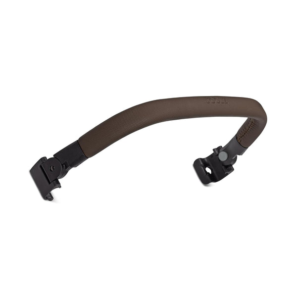 AER+ Bumper Bar Foldable Stroller Accessory - Armrest One-Hand Use - Easy to Attach & Open - Extra Handle Comfort - Elegant Crossbar Design - Ideal for Hanging Baby Toys - Mid Brown Carbon