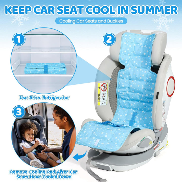Car Seat Cooling Pad with Insulated Bag, Car Seat Cooler for Babies Toddler Kids Infant, Portable Car Cooling Seat Pad for Hot Summer to Keep Baby Comfortable