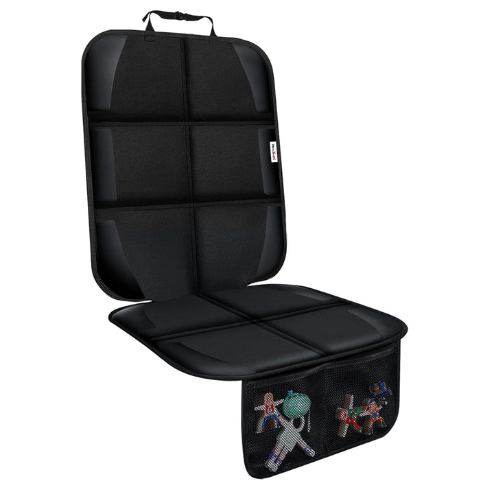 Car Seat Protector for Child Car Seat, Durable 600D Fabric Waterproof Car Seat Cover with Thick Pad Non-Slip Backing (No Imprints)