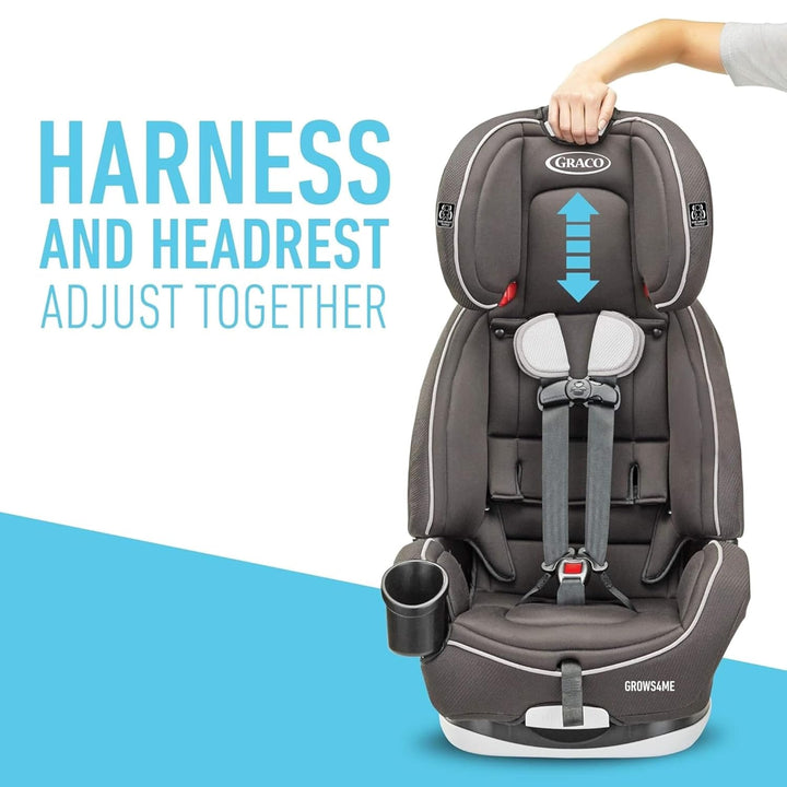 Grows4Me 4-In-1 Car Seat, Convertible Infant to Toddler Car Seat and Booster, West Point Design, for 10 Years of Safe, Comfortable Journeys